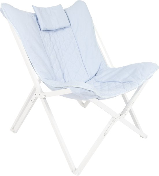 Bo-Camp - Pastel - Relaxstoel - Gordes - Blauw
