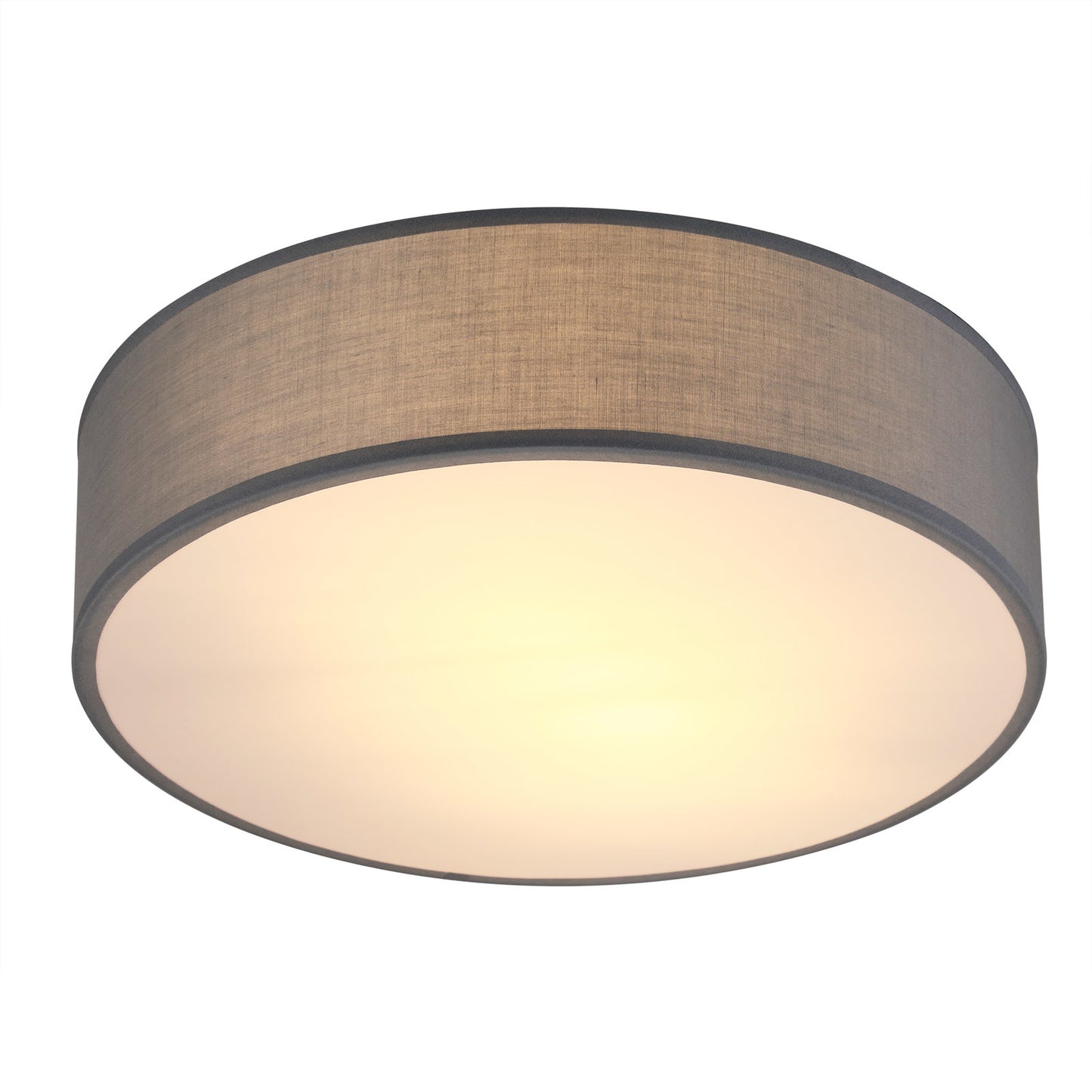 Monzana Plafondlamp - Grijs - Stof - Ø38cm