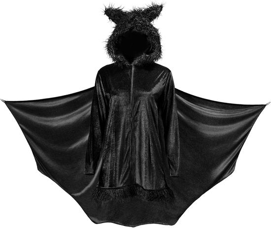 dressforfun - Vrouwenkostuum zwarte vleermuis - L - Verkleedkleding carnaval - Halloween - Verkleden - Feestkleding - Carnavalskleding - Feest - Partykleding