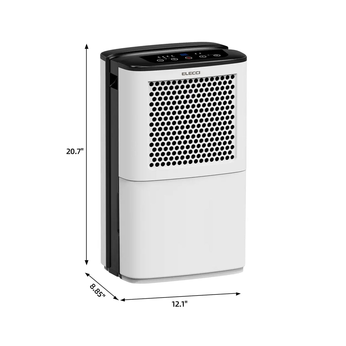 ELECCI luchtontvochtiger 12 l/dag - 3,8 l watertank - R290