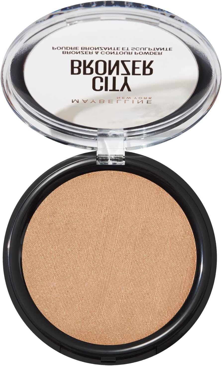 Maybelline City Bronzer Bronzingpoeder - 200 Medium Cool - 8 g - Matte Finish met Cacaoboter - 7,4 x 7,4 x 1,3 cm