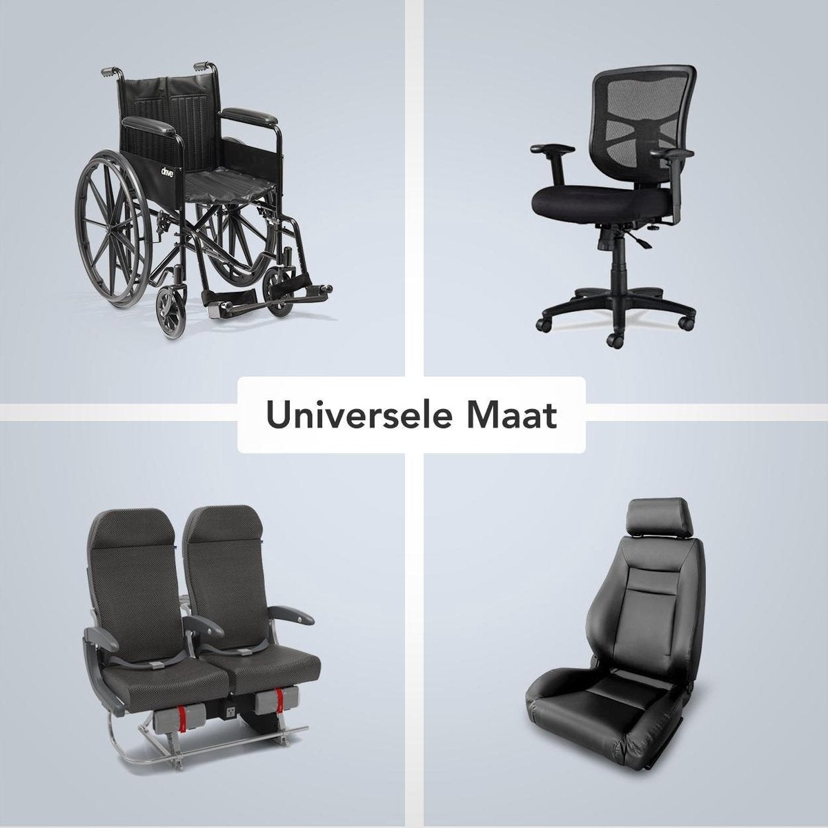 LifeGoods Donut Zitkussen – Ergonomisch Stoelkussen – U-vorm – Wasbare Hoes – Zwart