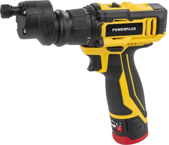 Compacte 4-in-1 multifunctionele schroevendraaier 12V POWXBOX001 – incl. batterij 12V en 2.0Ah lader