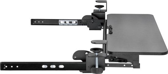 Toetsenbord lade onder bureau - toetsenbord houder - toetsenbordlade - keyboard tray - ergonomisch zithouding - hoogte verstelbaar en uitschuifbaar