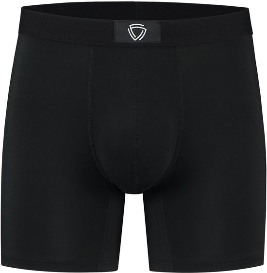 Fibershirts Anti-Zweet Boxershort - Ingebouwde Zweetpad - Ademend MicroModal - Anti-Transpiratie - Heren - Maat XL - Zwart