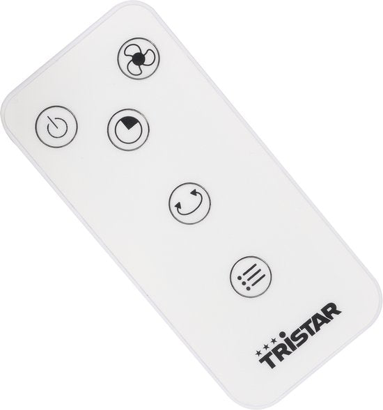 Tristar VE‑5717 Bladloze Ventilator – 60W – 3 standen – Timer – Afstandsbediening – Wit