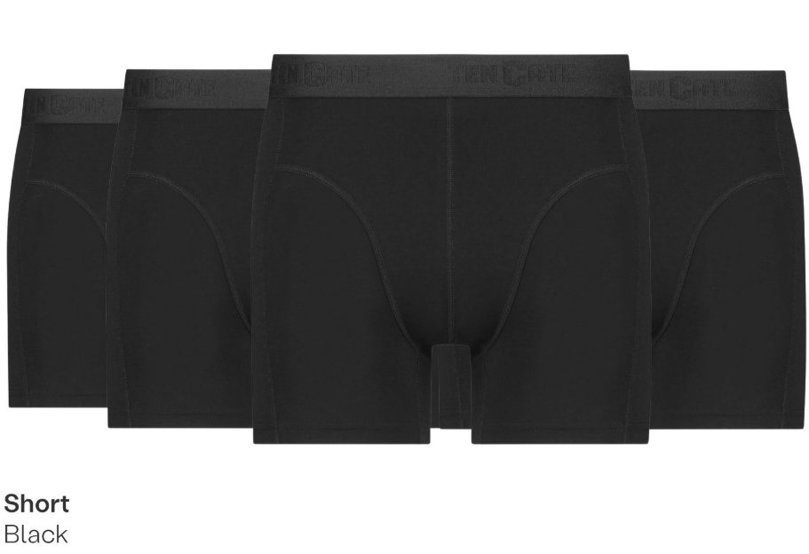 M Black Iris 2-pack Basic men bamboo shorts Ten Cate