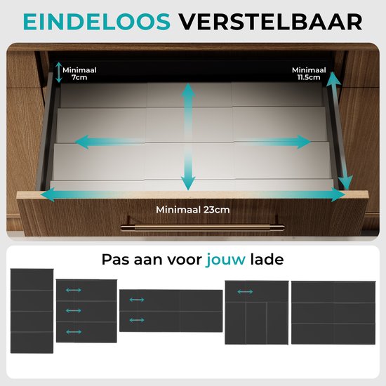 Soothe Kruidenrek Lade voor 24 Kruidenpotjes - Uitschuifbaar - 6 Set - Kruiden Organizer - Kruidenrekken - Kruidenrekje - RVS