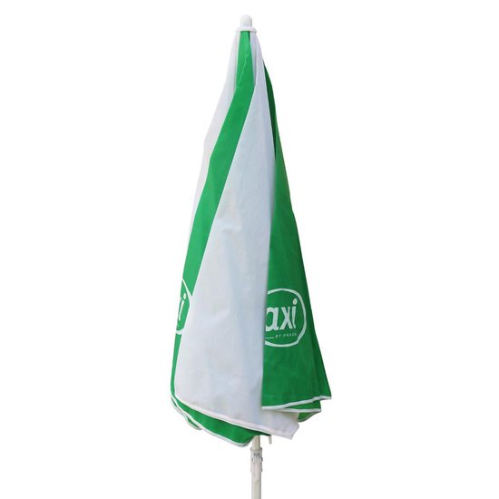 AXI Parasol in Groen / Wit - Kinderparasol van 125cm voor kinderen  - Compatibel met AXI picknicktafels, watertafels & zandbakken