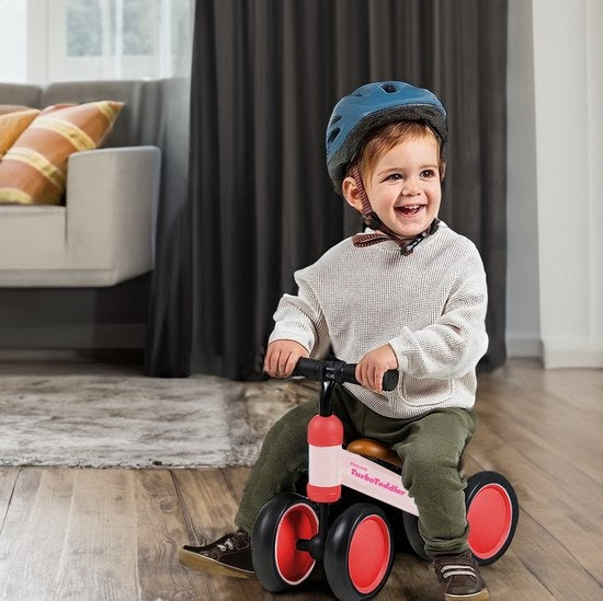 LifeGoods TurboToddler Loopfiets - Speelgoed Vanaf 1 jaar - Jongens en Meisjes - Kinderstep - Roze