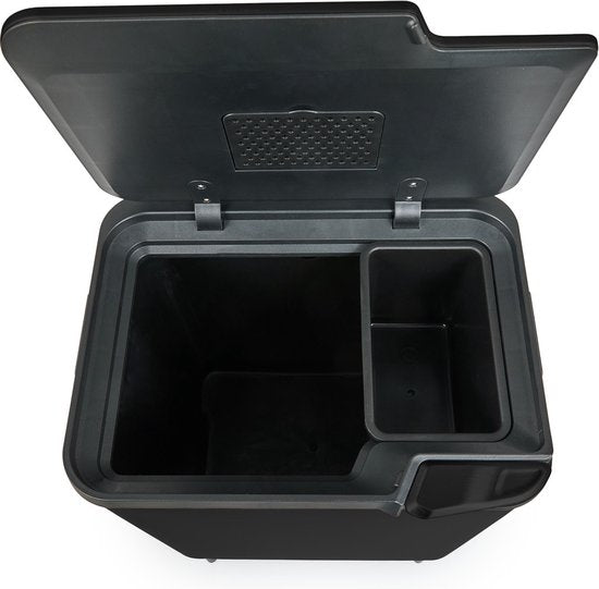 Umuzi Cleaning Push bin Prullenbak - 36 liter - Mat Zwart - 48 x 38 x 54,5 cm