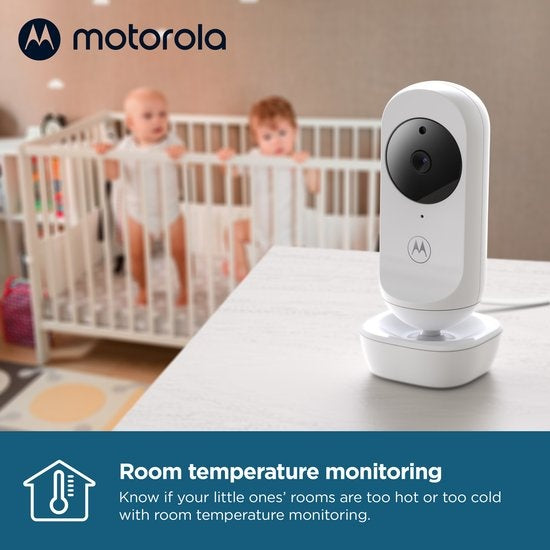 Motorola Nursery Babyfoon - met Camera - VM34 - 4.3-Inch Kleurendisplay - Infrarood Nachtzicht - Terugspreekfunctie - Slaapliedjes