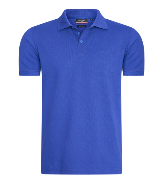 Pierre Cardin Classic Polo Heren - Royal Blauw - Maat L - Regular Fit, Piqué Katoen