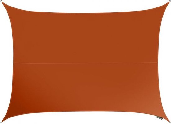 Perel Schaduwdoek, waterafstotend, 4 x 3 m, 160 g/m², polyester, rechthoek, terracotta