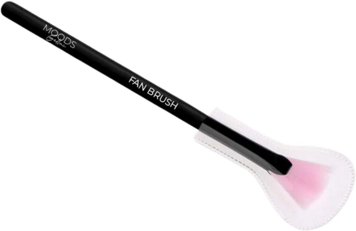 Gellac Fan Brush – Nail Art Kwast Zwart – Voor Gellak & Acryl Nagels – 8cm