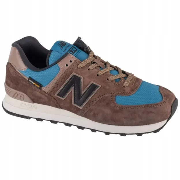 New Balance 574 Sneakers - Marineblauw/Wit - Suède en Mesh - Maat 40
