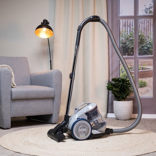 Dirt Devil Stofzuiger zonder Zak DD2501 - HEPA 12 Filter - 3 Opzetstukken - 850W - Grijs/Blauw