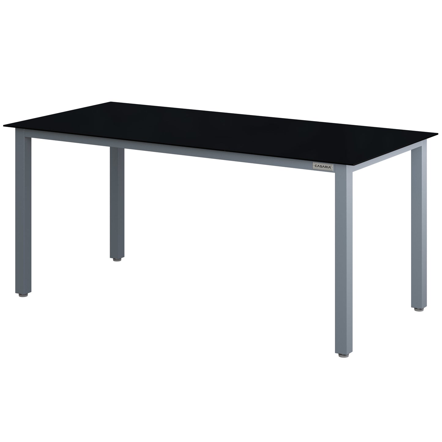 Casaria Tuintafel Aluminium 190x90x75cm Zilver