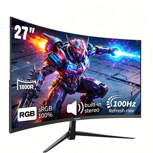Gawfolk 27-inch curved gamingmonitor - Full HD - 100 Hz