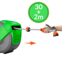 Gardebruk Slanghaspel - Automatisch Oprollen 30 m – Groen Grijs