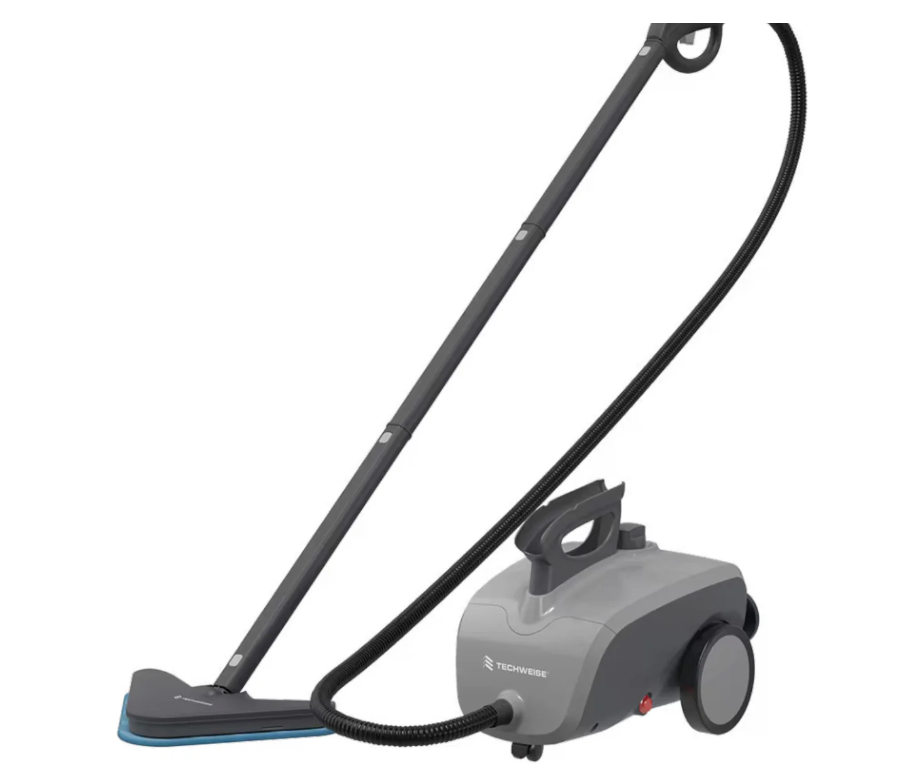 Techweise - TS1 Stoomreiniger (21 Accessoires) - 1500W, 45 Min Stoomtijd, 3.6 Bar Druk, 100°C - 40 x 28.2 x 33.5 cm - Kunststof/Metaal - Grijs/Zwart