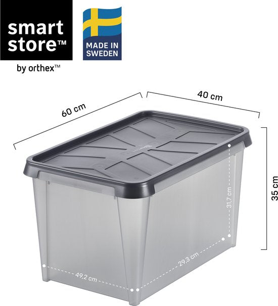 SmartStore - Dry 45 Opbergbox 50 liter - Polypropyleen - Grijs