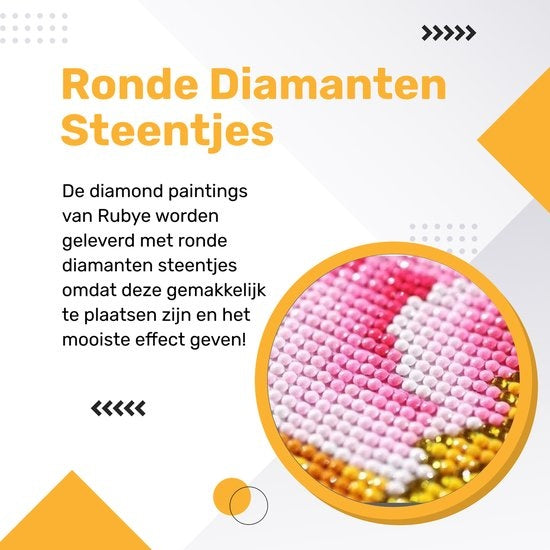 Rubye® Diamond Painting Volwassenen - Diamond Painting Kinderen - Jungle Dieren - 30x40cm