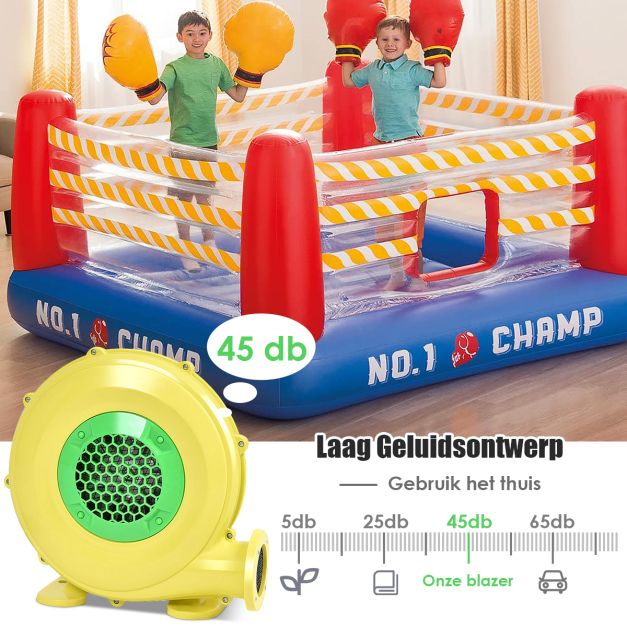 COAST 350W Luchtblazer Elektrische Luchtpomp Commerciële Opblaasbare Springkasteel Luchtblazer Perfect voor Springhuis Springkussen