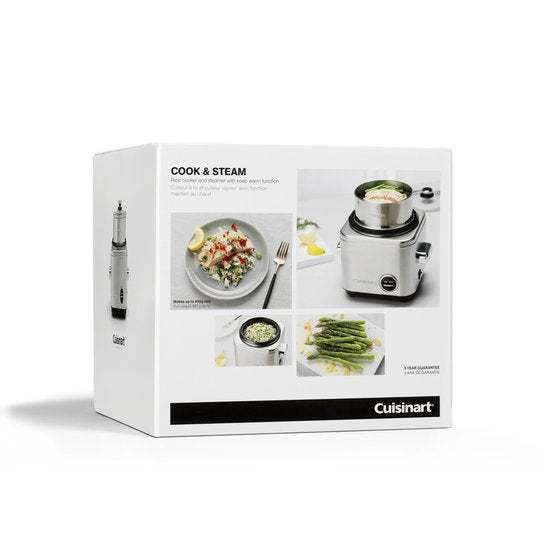 Cuisinart - Rijstkoker met stomer - Stoomkoker voor 6 personen - Multi Cooker BPA Vrij - Zwart