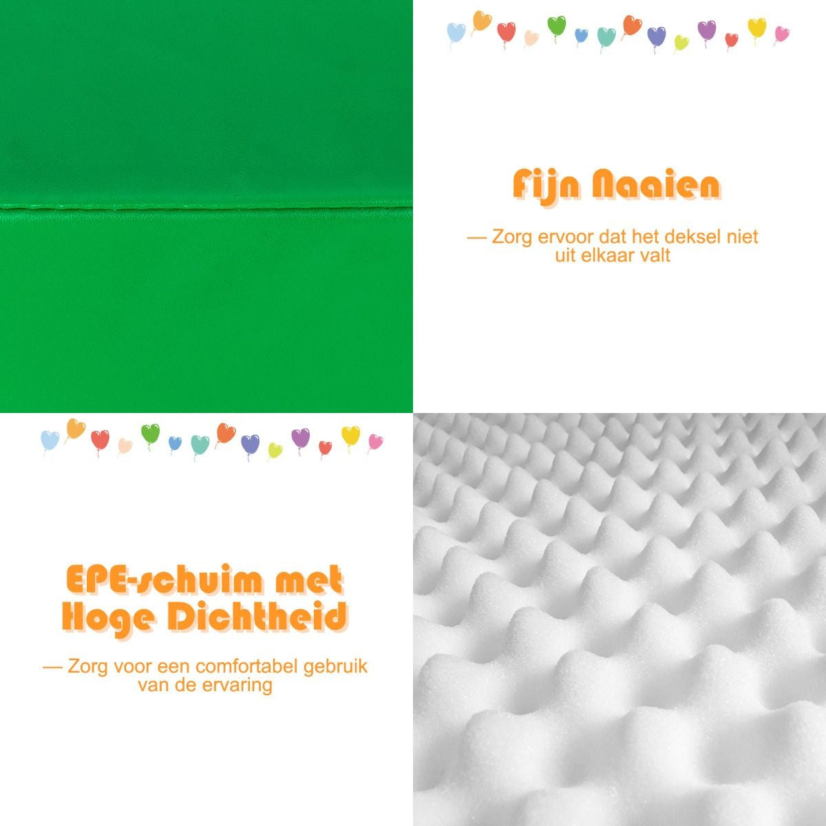 Coast 4-delige Set Foam Speelblokken Bouwstenen - Kleurrijk