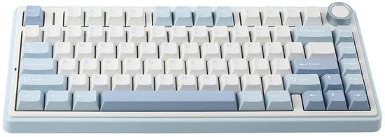 EPOMAKER F75 Sea Salt Blue LEOBOG Greywood V3 Switch RGB Draadloos Hotswap Mechanisch Gaming Toetsenbord