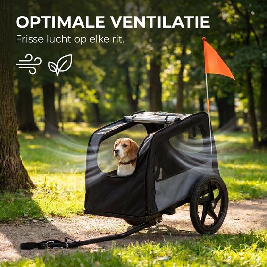 Outbee Hondenfietskar - Fietskar hond - Hondenfietskar opvouwbaar - Hondenkar - Hondenbuggy