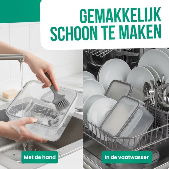 Strex Vershoudbakjes Met Deksel - Meal Prep Bakjes - Plastic Bakjes - 18 Delige set - BPA Vrije Diepvriesbakjes