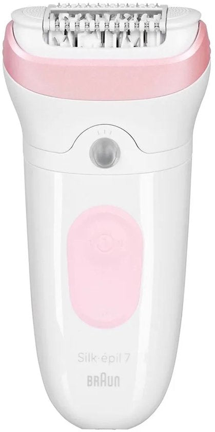 Braun Silk·épil 7 - Epilator voor Eenvoudige Ontharing - Langdurig Gladde Huid - 7-000 - Wit/Flamingo