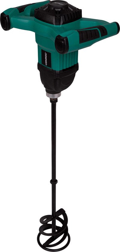 VONROC Verf / cementmenger – 1200W – Soft start – 3m rubberen kabel – Incl. roerstaaf 120x600MM