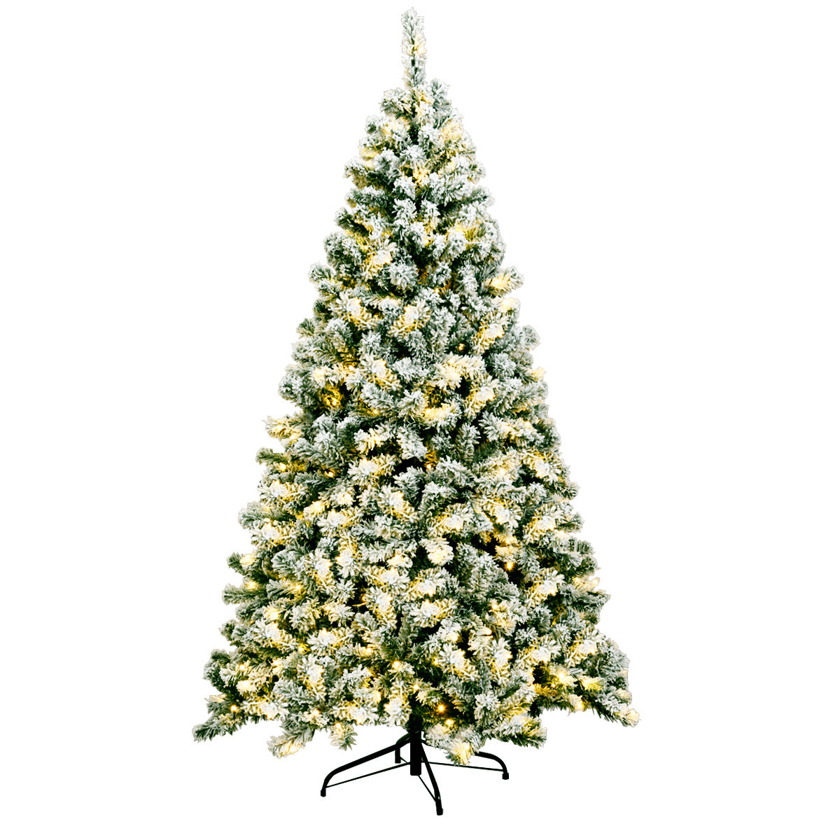 Coast Besneeuwde Kunstkerstboom met LED Wit/Groen – 100 x 180 cm – 928 Takpunten en 250 Warmwitte Lampjes