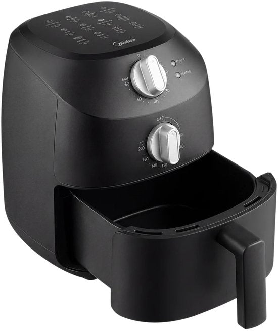 Midea Airfryer MAF20P0BPK - Compact 2L, 1150W, olievrij frituren