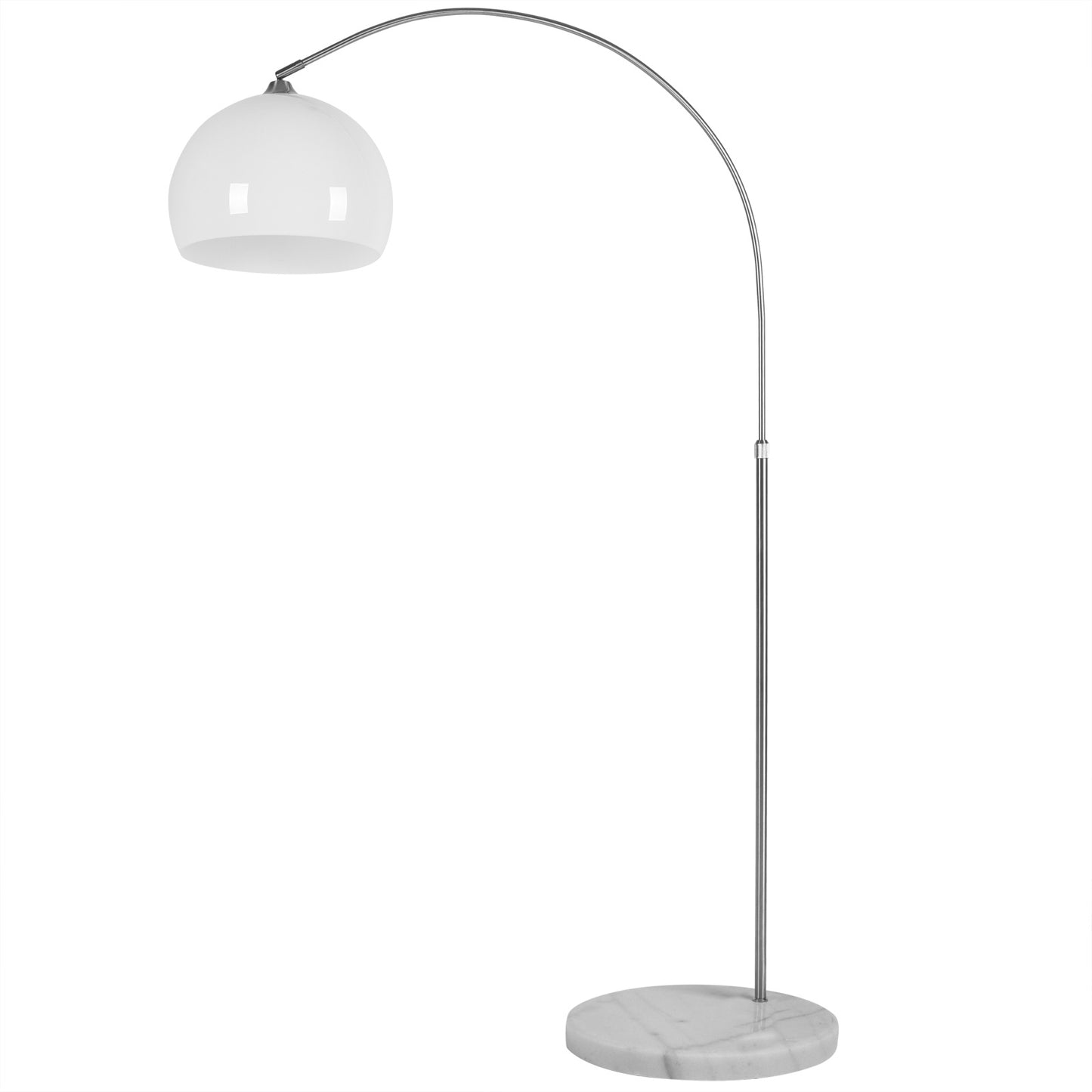 Monzana Staande booglamp 146-220cm verstelbaar met marmeren voet