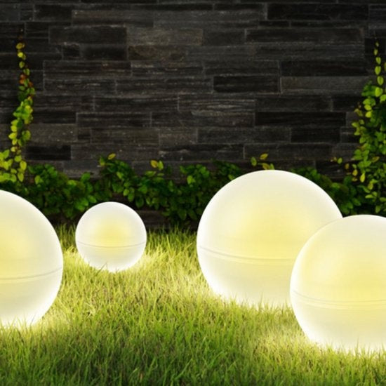 Grundig Lichtbollen voor Buiten - Met Steker - LED - Opladen met Zonne-energie - Wit