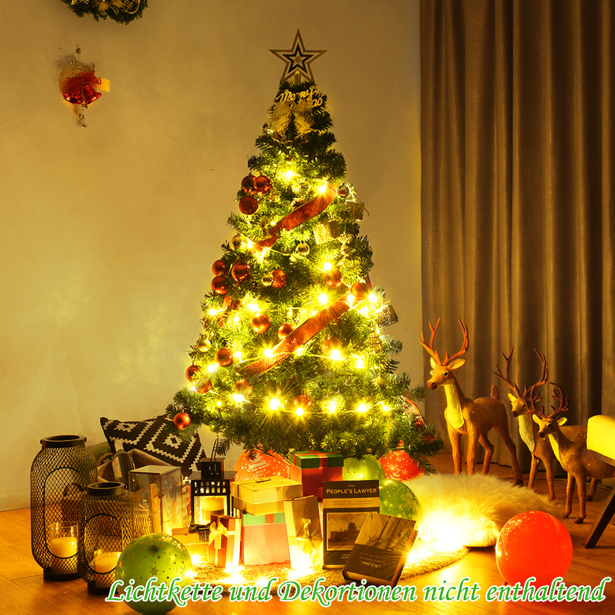 Coast Kunstkerstboom Groen – 76 x 152 cm – PVC Kerstboom met Metalen Standaard
