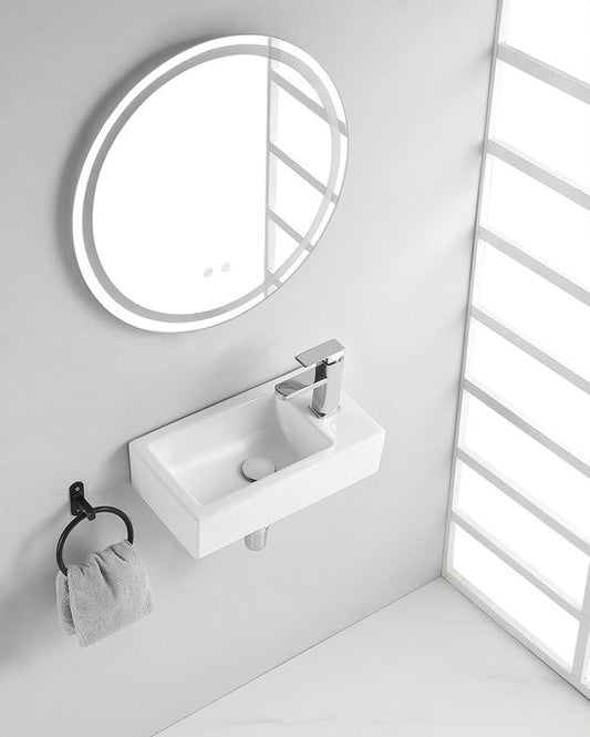 Wiesbaden Rhea fontein rechts 45.5x26x12cm wit