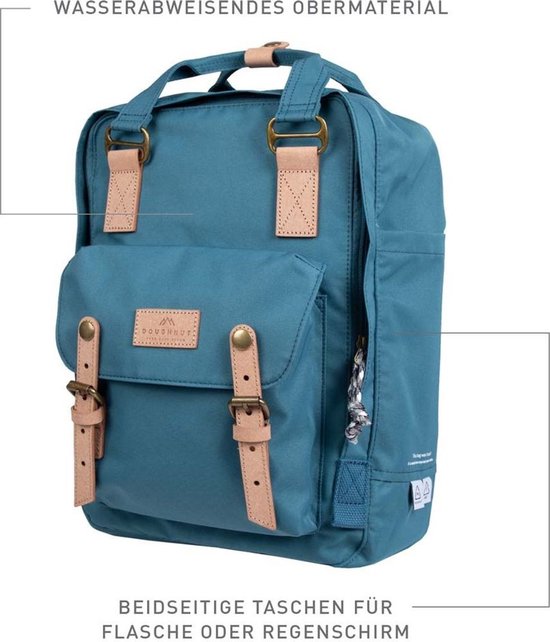 Doughnut laptoprugzak / Rugtas / Schooltas - 14 inch - Macaroon Reborn - Denim