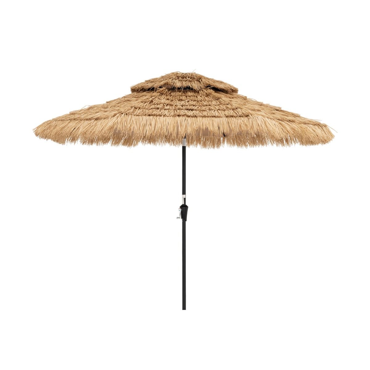 Coast Rieten Parasol - 32 LED Lampjes - Kantelbaar - Hawaii Stijl - 270 x 270 x 256 cm