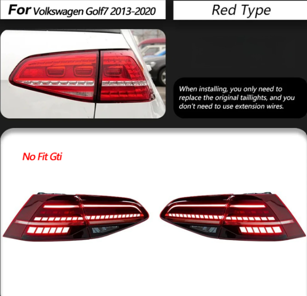 TYPY LED Achterlichten Set VW Golf MK7 - Smoke - 2013-2019