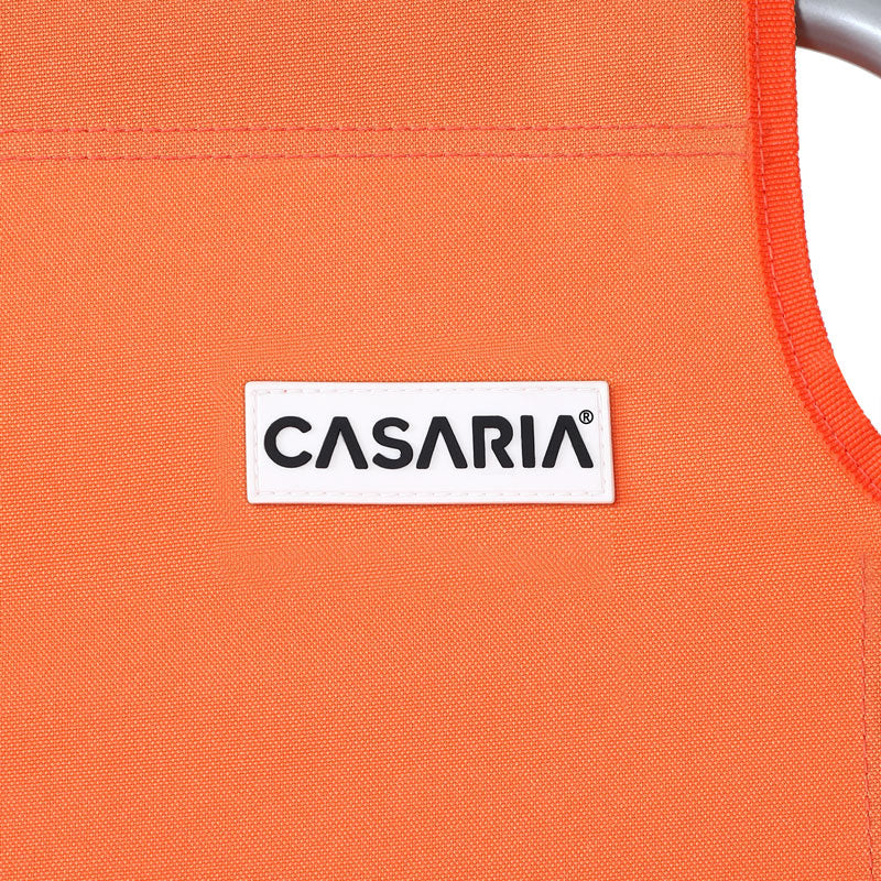 Casaria Ligstoel Hawai - 4-voudig Verstelbaar UV-Bestendig – Oranje