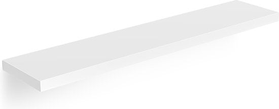 Casaria Wandplank – 2 St. 90 cm 15kg Belastbaar – Wit mat