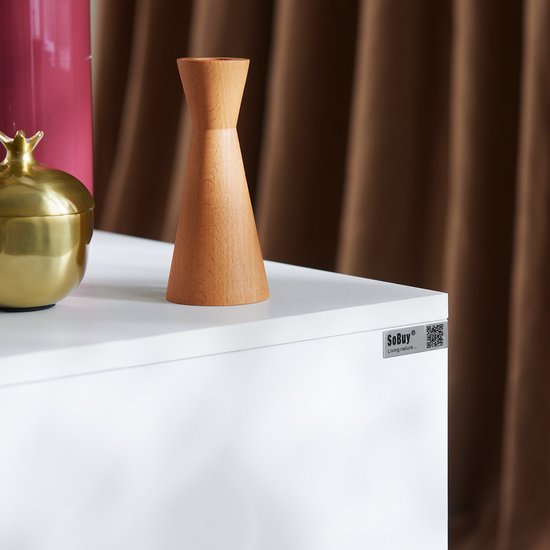 SoBuy 2-delige Nachtkastje met 2 Schuifladen - Bijzettafel - Sofa Bijzettafel - Salontafel - Slaapkamertafel - Bedtafel met 2 Lade voor Woonkamer, Slaapkamer, Kantoor, Wit, 40x40x47cm, FBT115-Wx2
