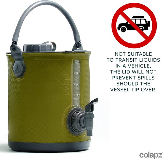 Colapz 2-in-1 Opvouwbaar Waterreservoir met Kraan - Draagbare Camping-waterjerrycan