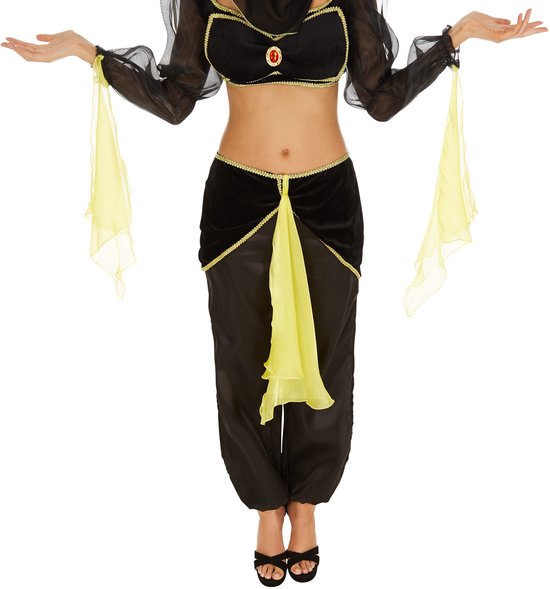 dressforfun - vrouwenkostuum buikdanseres 1001 nacht S - verkleedkleding kostuum halloween verkleden feestkleding carnavalskleding carnaval feestkledij partykleding - 301000