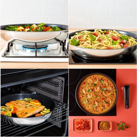 Tefal Ingenio Emotion - Pannenset - 20-delig - Inductie - Stapelbaar - Afneembare Handgreep - Ruimtebesparend